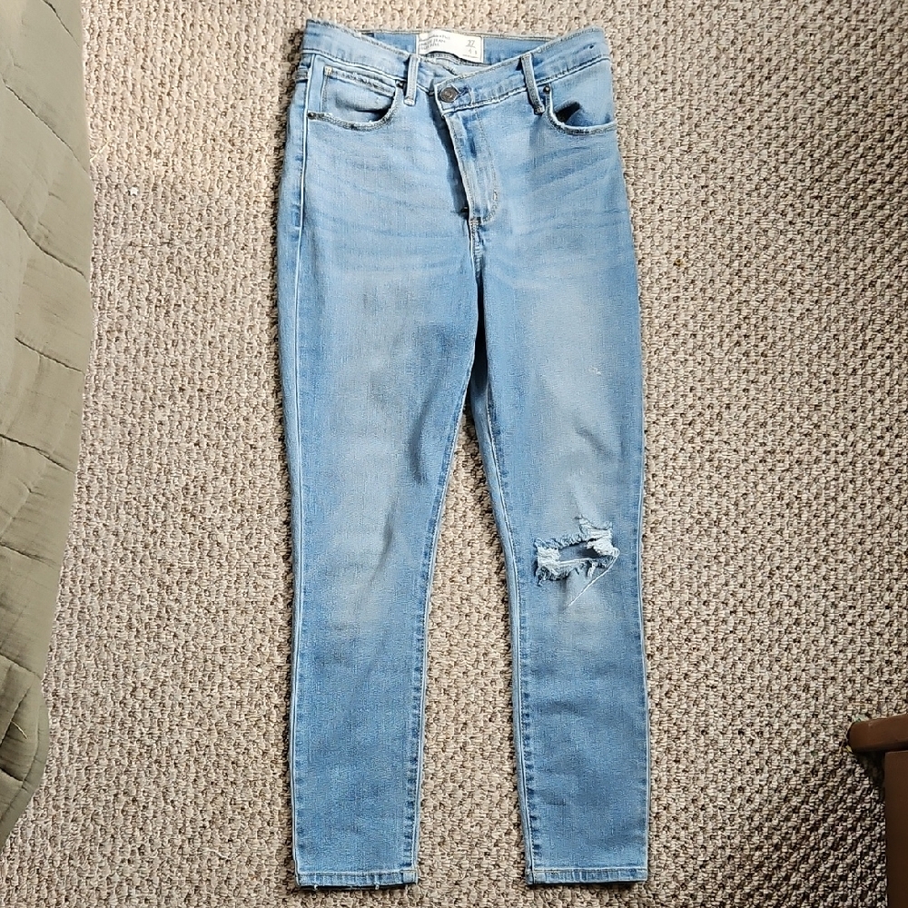 Abercrombie And Fitch Ankle Jean High Rise 27 4s 27s 4 Short Petite